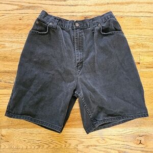 Vintage Mom Jean Shorts Size 8 (Vintage 11/12) Black Mid Length High Rise